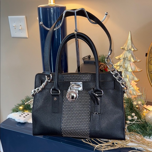 MICHAEL Michael Kors Black Studded Handbag - Picture 5 of 5